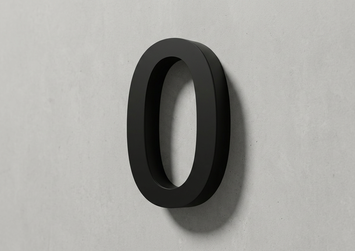 Channel Letter 0 Arial Black
