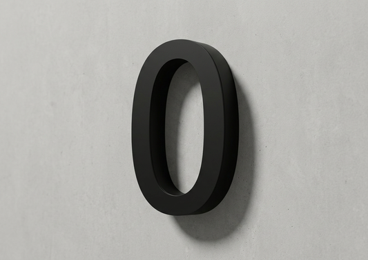 Channel Letter 0 Arial Black