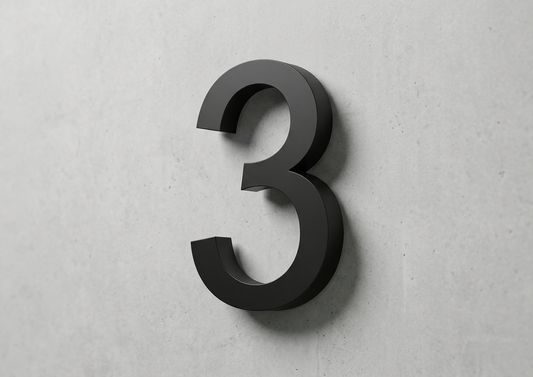 Channel Letter 3 Arial Black