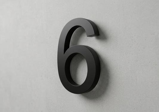 Channel Letter 6 Arial Black