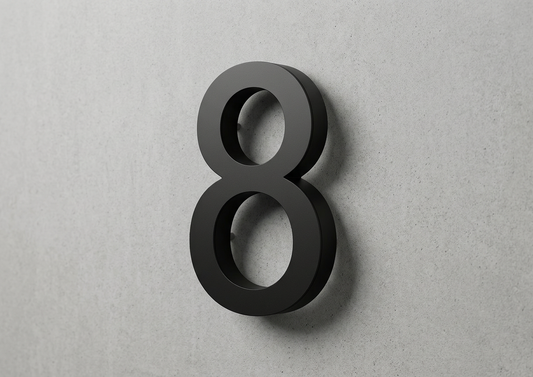 Channel Letter 8 Arial Black