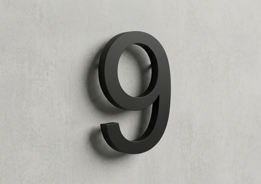 Channel Letter 9 Arial Black