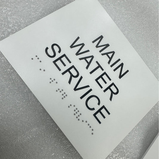 aluminum plaque 3D printed copy and braille
