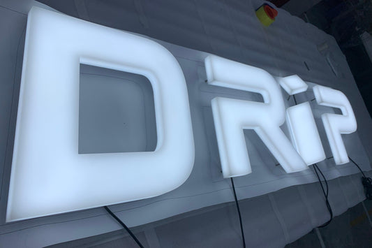 acrylic whole lit channel letter