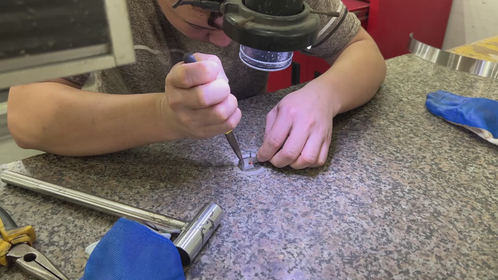 Load video: we have hand weld machine for small job and auto-weld machine for big job.