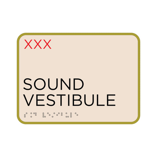 Sound Vestibule Ada Sign